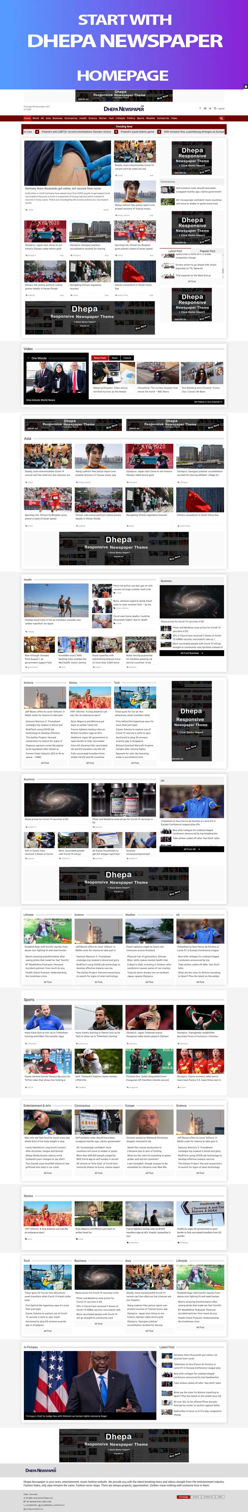 Dhepa - News Portal WordPress Theme - Features Image 1