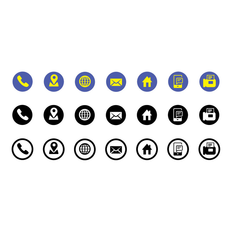 Modern Round Communication Icons Set Vector - Features Image 1