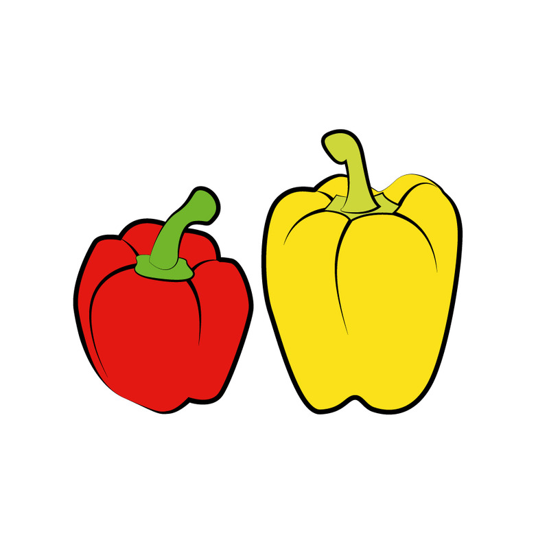 Sada dvou paprik různých barev - Features Image 1