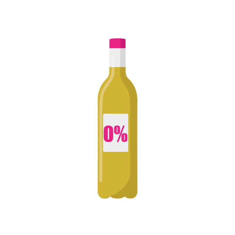 Premium Yellow Non-Alcoholic Beverage Bottle Vector Illustration - Features Image 1