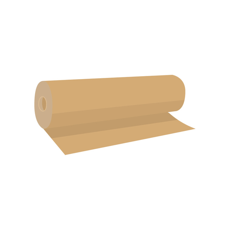 Realistic Brown Kraft Paper Roll Vector Illustration Design - Features Image 1