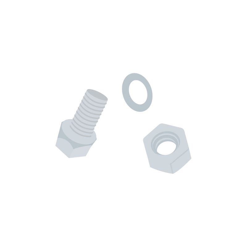 Mechanical Bolt and Nut Vector Illustration for Industrial Design - Features Image 1