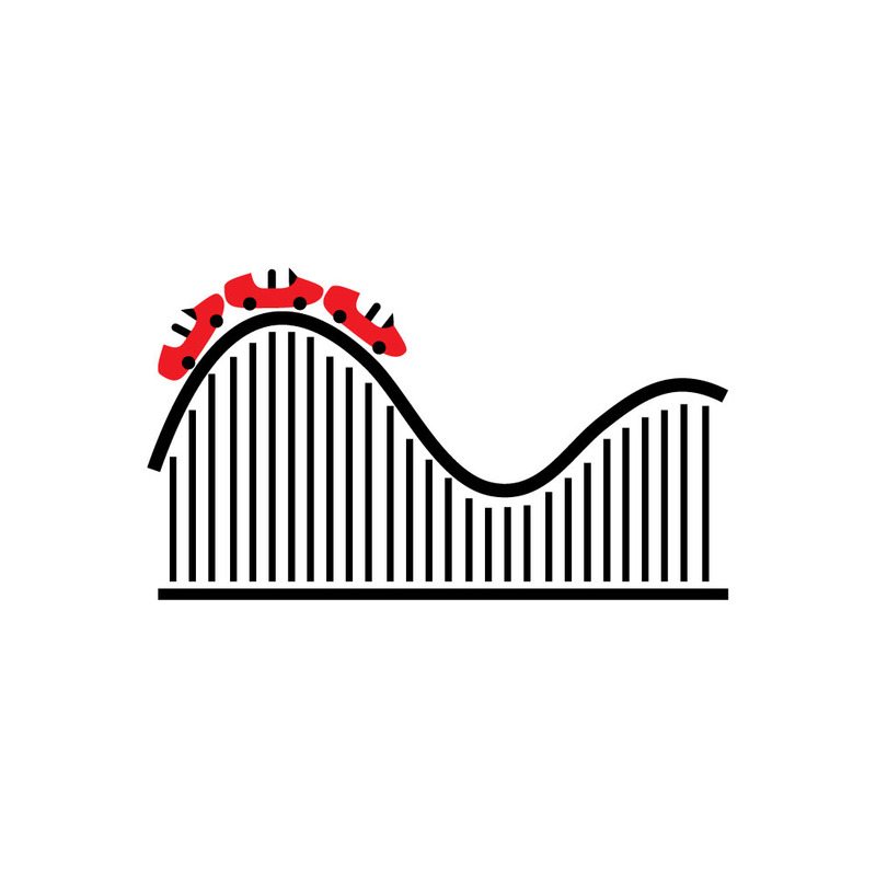 Achtbaan vectorpictogram voor web- en printontwerp - Features Image 2