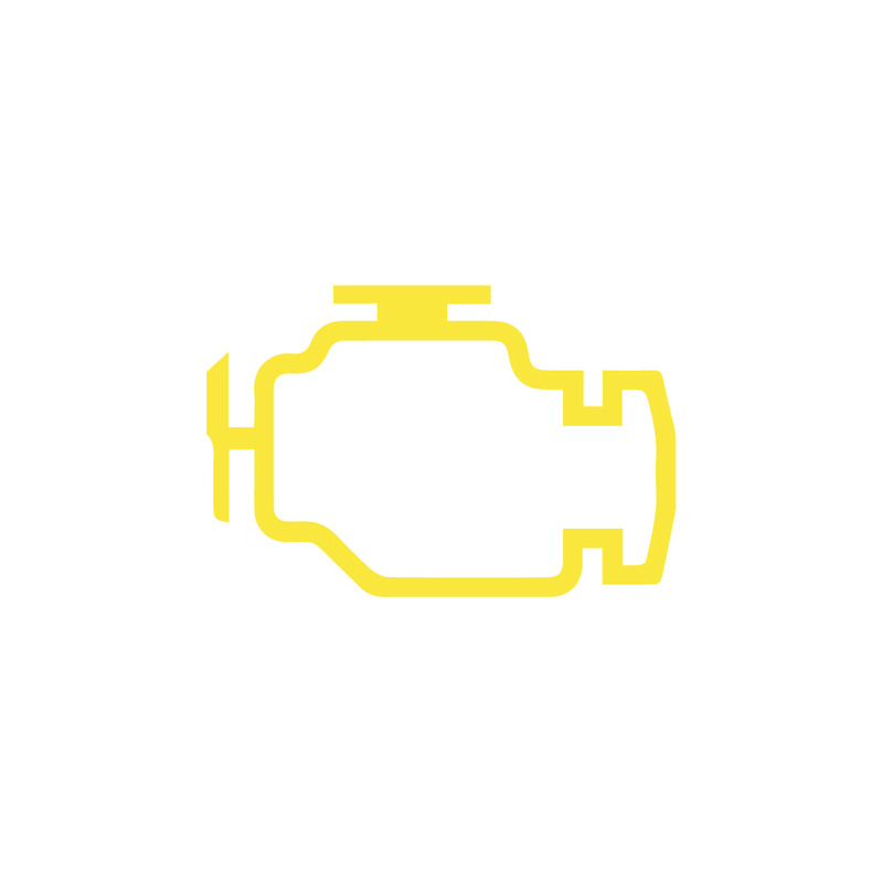 Ilustración del símbolo de la luz de advertencia del motor del automóvil Significado Causas - Características Imagen 1