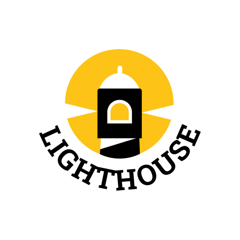 Lighthouse at Sea Vector Logo - Marine Nautical Icon - Features Image 1