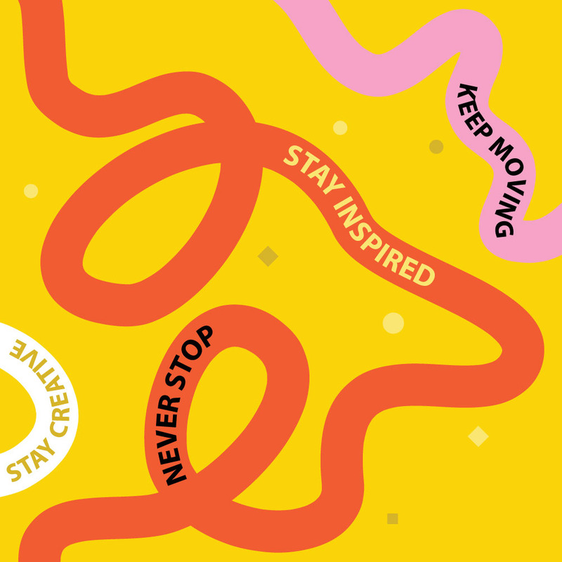 Affiche abstraite et dynamique aux formes fluides et à la typographie motivante - Caractéristiques de l’image 1