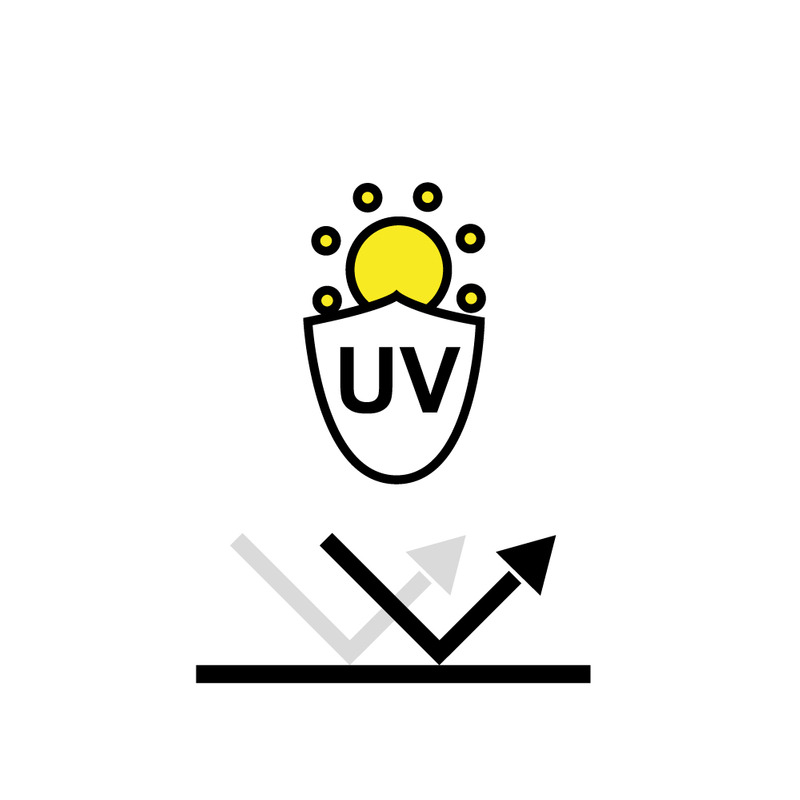 Icône de ligne de protection solaire et de protection de la peau contre les rayons UV. - Caractéristiques de l’image 1