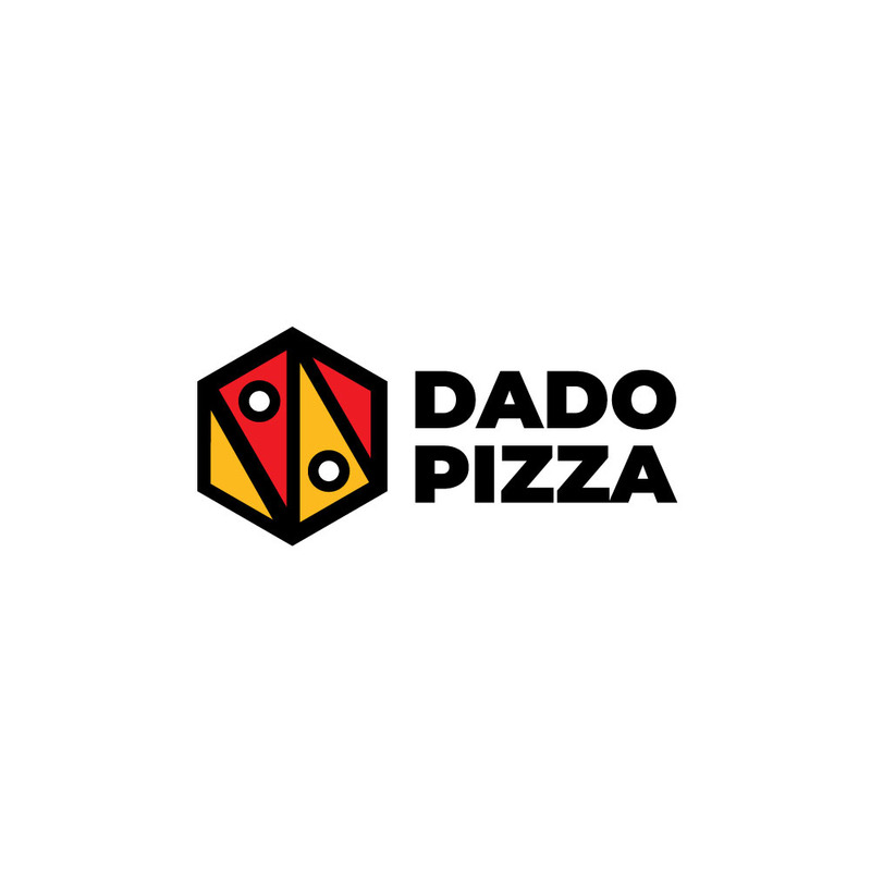 Modern Dado Pizza Logo Design - Flat Vector Illustration - Features Image 1