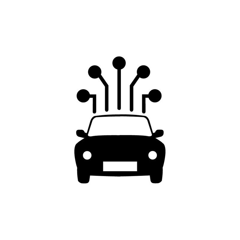 Icône de réseau de voiture connectée pour véhicules intelligents - Caractéristiques de l’image 1