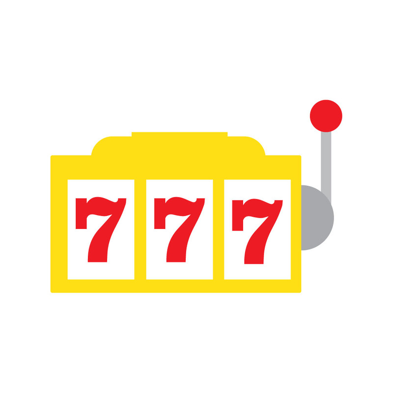 Levendige vectorillustratie van het Lucky Seven-gokautomaatpictogram - Features Image 1