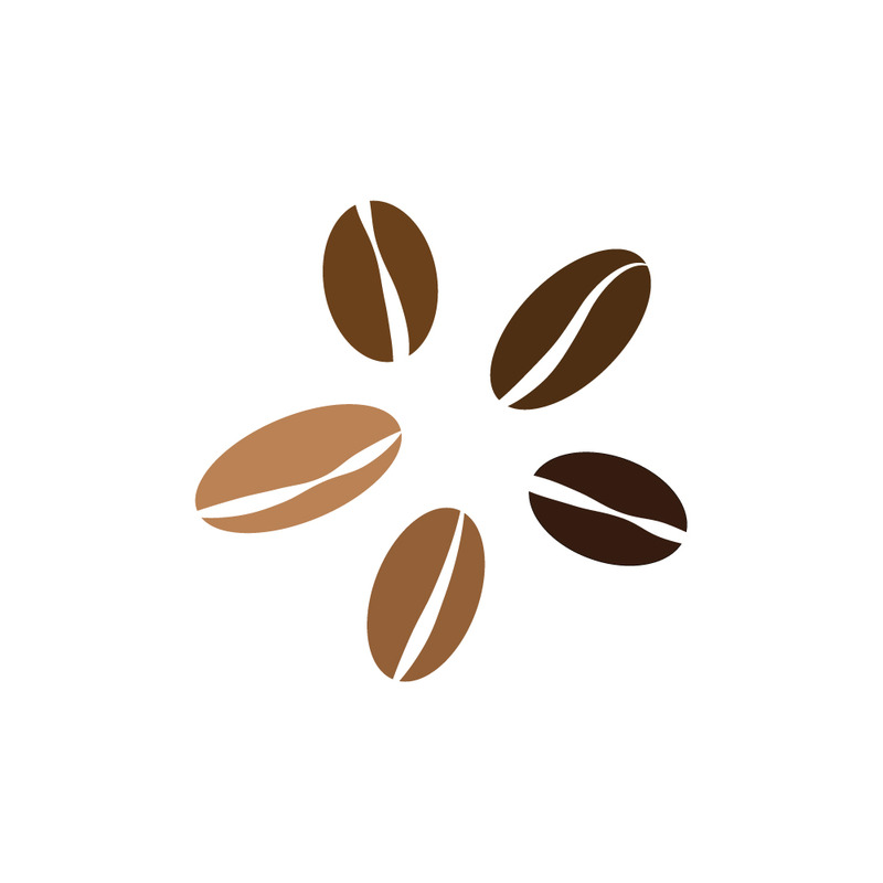 Koffiebonen vormen een stervormige vectorillustratie - Features Image 1