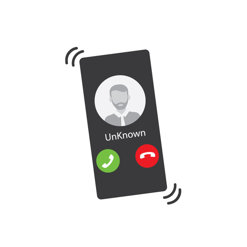 Avviso di truffa tramite chiamata sconosciuta Interfaccia del telefono cellulare per chiamate in arrivo - Caratteristiche Immagine 1