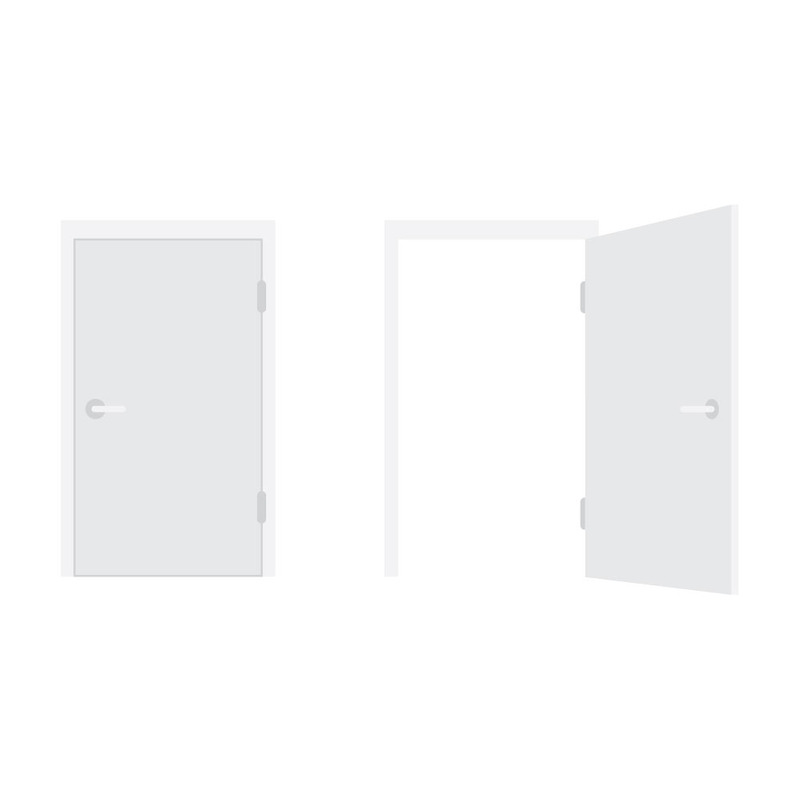 Szablon koncepcji nowoczesnych drzwi do prezentacji sukcesu biznesowego - Obraz funkcji 1