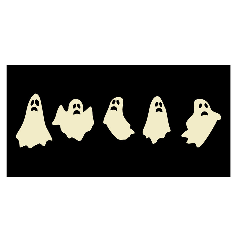 Набор векторных иллюстраций с жуткими милыми привидениями на Хэллоуин - Features Image 1