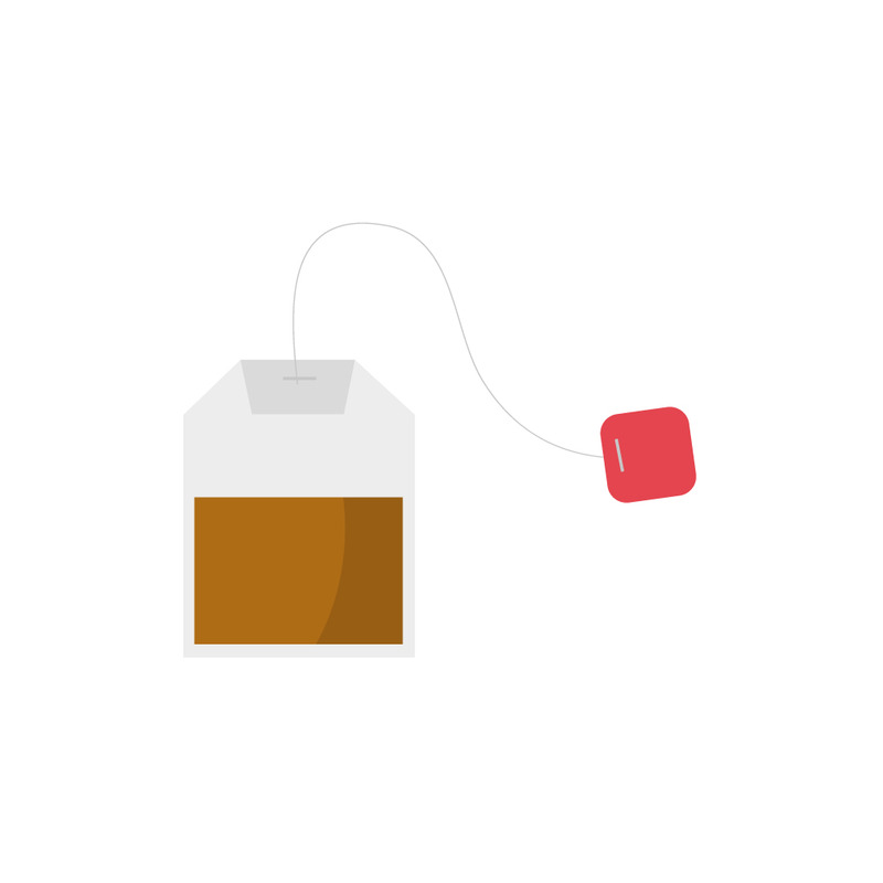 Premium Tea Bag Vector Illustration: Herbal Infusion Art in EPS Format - Features Image 1