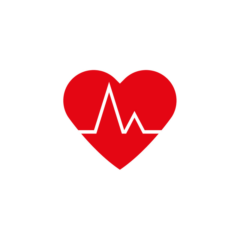 Red Heart ECG Symbol: Love and Cardiovascular Health Design - Features Image 1