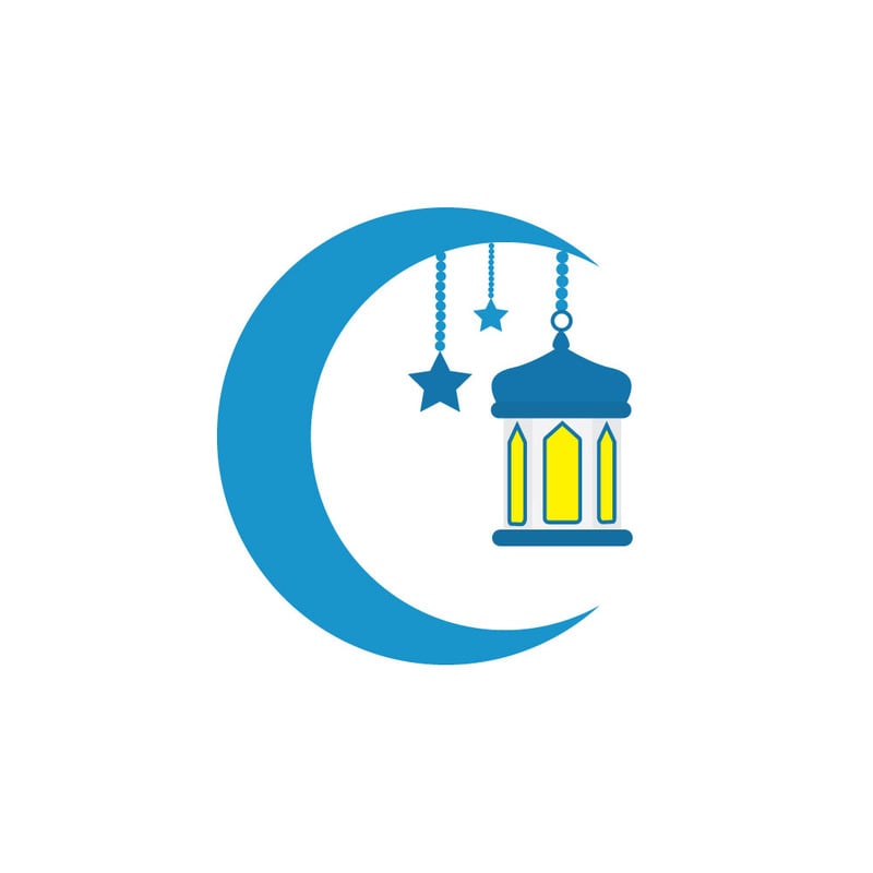 Ramadan Kareem Hold és lámpák vektoros illusztráció - Features Image 1