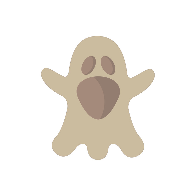 Spooky Halloween Ghost Vector Illustration: Ethereal Phantom Clipart Design - Features Image 1