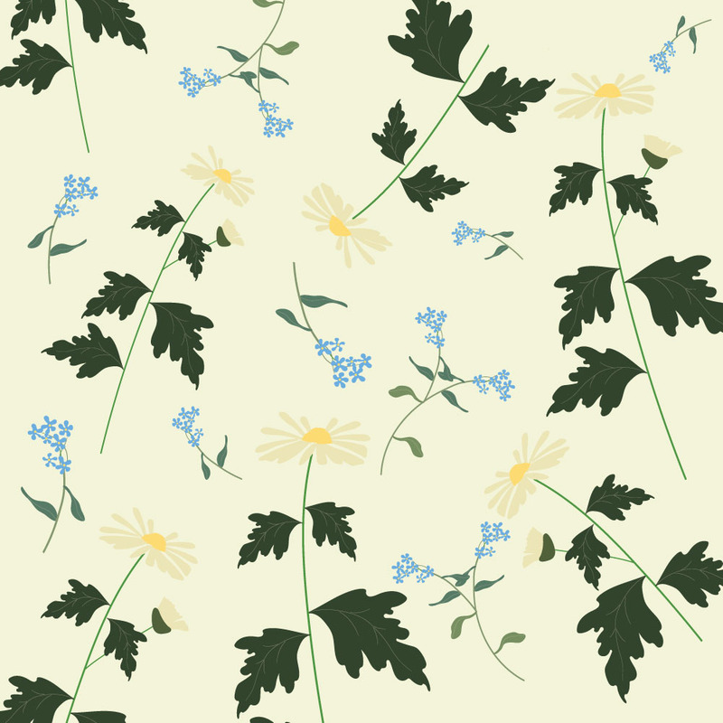 Modèle de motif floral printanier sans couture - Ornement d'été - Caractéristiques de l’image 1