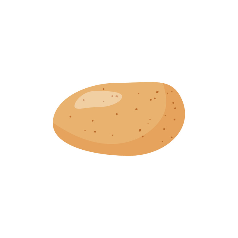 Реалістичний виріз овочів картоплі, ізольований - Features Image 1