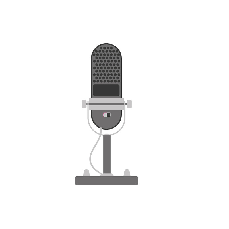 Vintage Retro Podcast Microphone Classic Broadcasting Studio Equipment - Features Image 1
