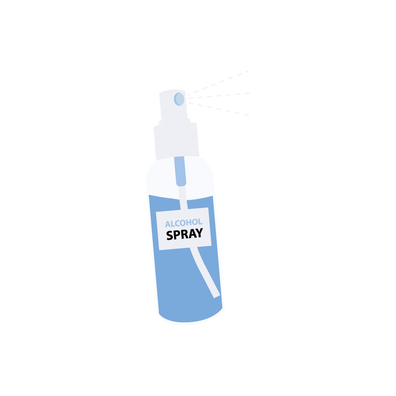 Disinfectant Spray Bottle Vector Illustration for Sanitation Hygiene - Features Image 1