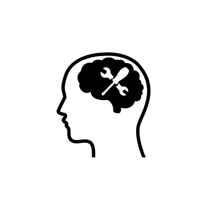 Hjärnreparationsverktyg Mekaniska sinneskoncept Illustration - Features Image 1