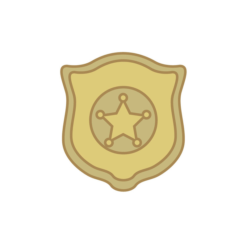 Web Şablonları için Profesyonel Polis Rozeti Vektör Amblemi - Features Image 1