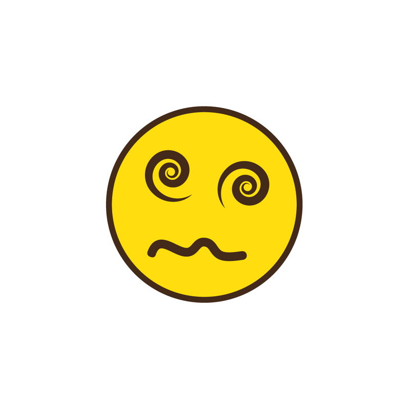 Dizzy Emoji Swirling Eyes Vector Illustration - Features Image 1