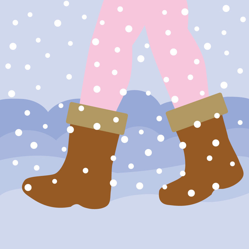 Piernas de mujer con botas cálidas caminando sobre la nieve y el hielo en invierno - Características Imagen 1