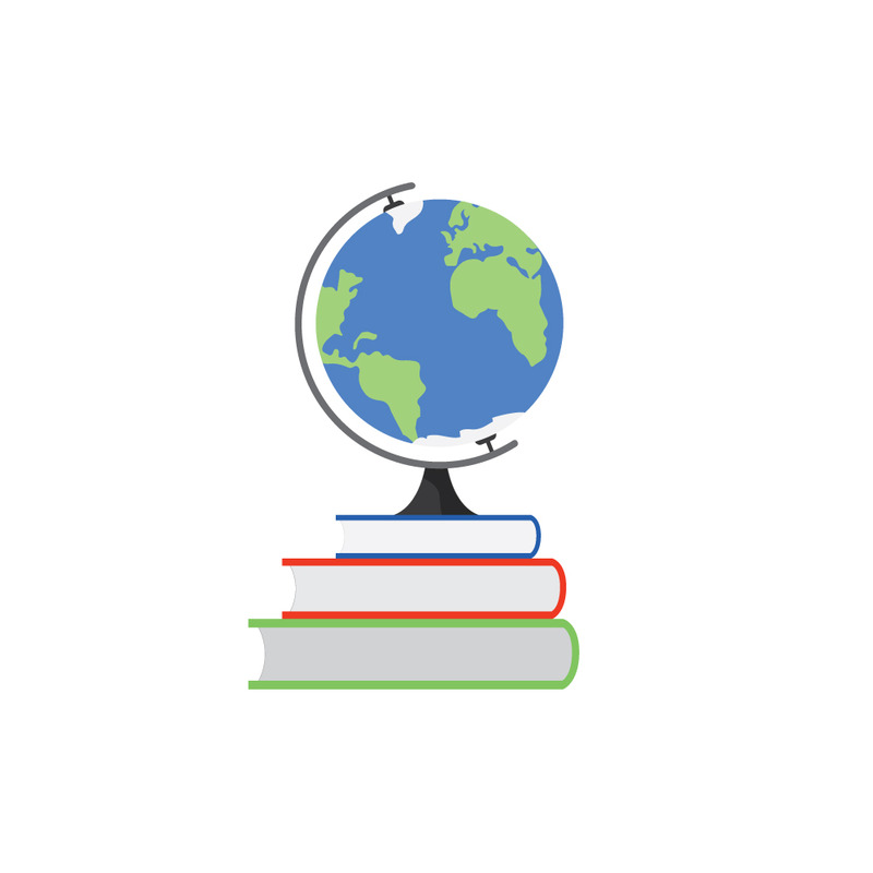 Globo terrestre su una pila di libri - Caratteristiche Immagine 1