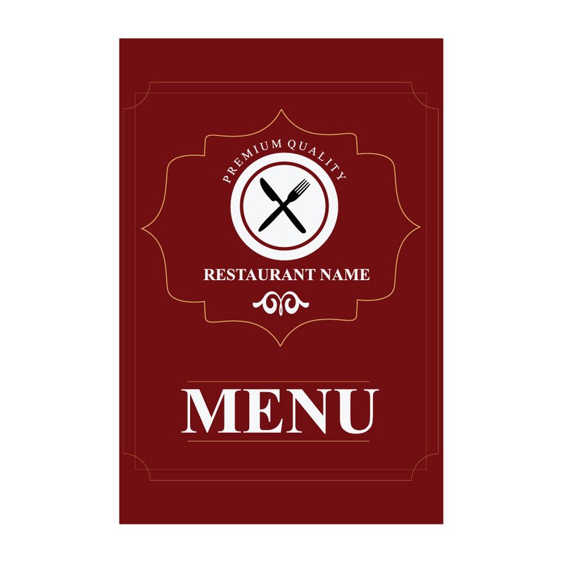 Elegante modello di menu per ristorante, ideale per il branding di bar e attività di ristorazione. - Caratteristiche Immagine 1