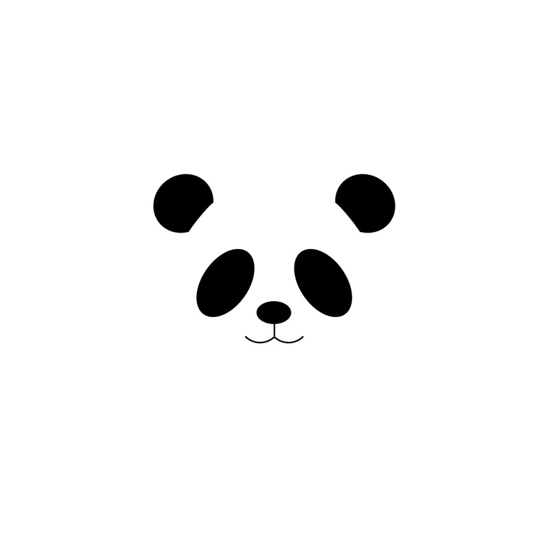 Journal de tête de panda minimaliste - Caractéristiques de l’image 1