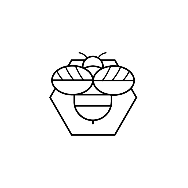 Bijenpictogram vector honing logo illustratie - Features Image 1