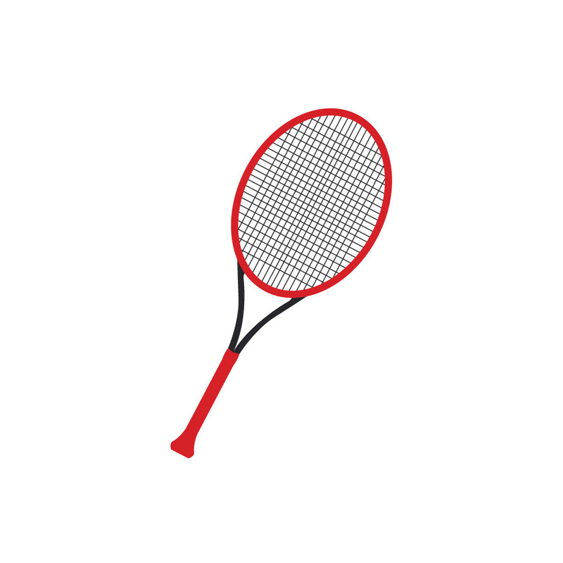 Icono de raqueta de tenis - Ilustración vectorial - Características Imagen 1