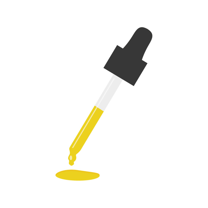 Detailed Vector Illustration of Medical Dropper Dispensing Yellow Liquid - Features Image 1