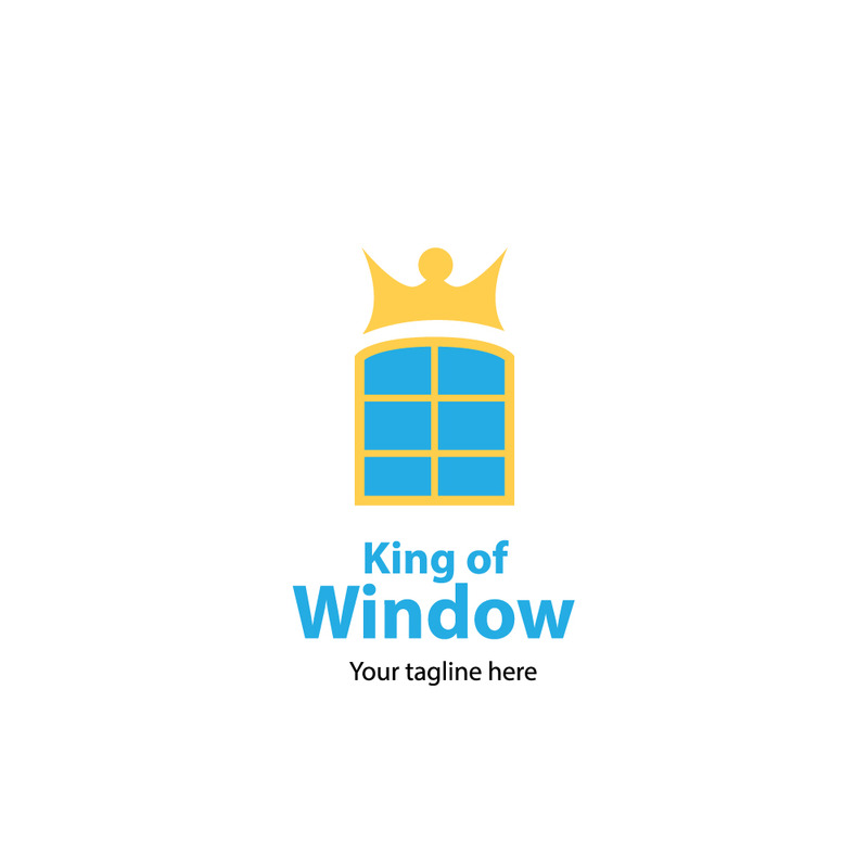 Logo de l'entreprise de fenêtres appelée le roi des fenêtres - Caractéristiques de l’image 1