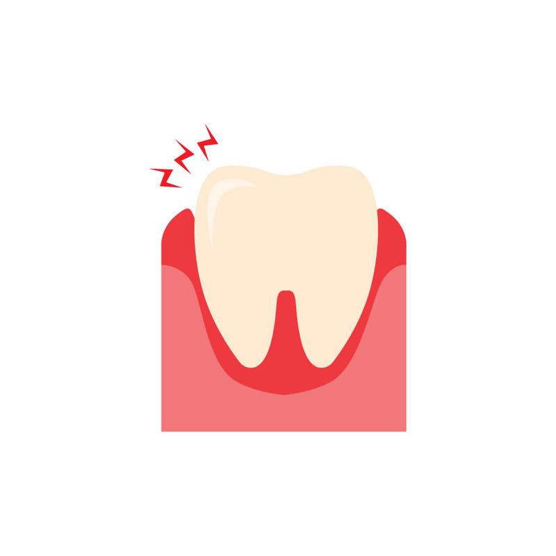Zahnärztliche Entzündung Zahnwurzel Problem Vektor Illustration - Eigenschaften Bild 1