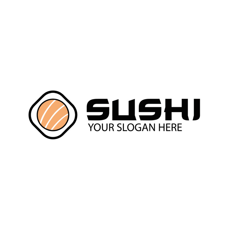 Logotipo de sushi, diseño de comida rápida japonesa - Características Imagen 1