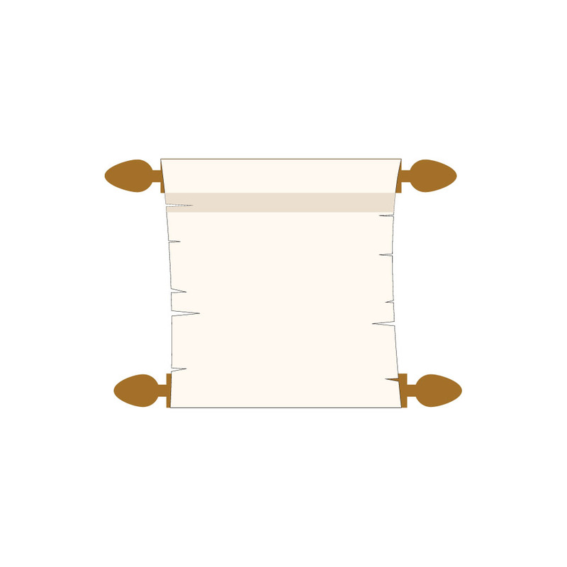 Egyiptomi papírtekercs lapos ikon árnyékkal webes és nyomtatott designhoz - Features Image 1