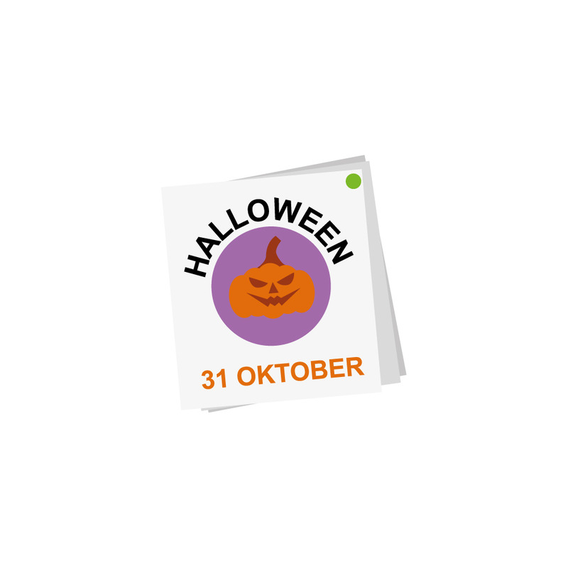 Spooky Halloween Pumpkin Calendar for October 31st EPS - Features Image 1