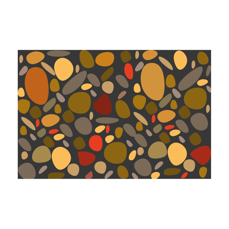 Vibrant Organic Stone Mosaic Abstract Artwork - Features Image 1