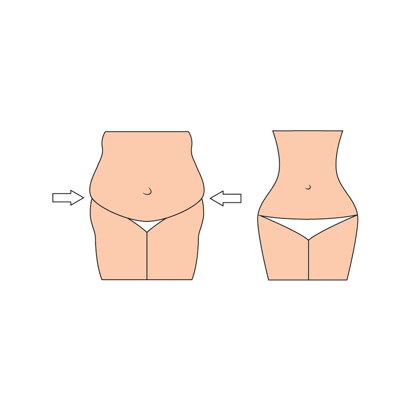 Пишні фігури позитивність Векторна ілюстрація для дизайну оздоровлення та схуднення - Features Image 1