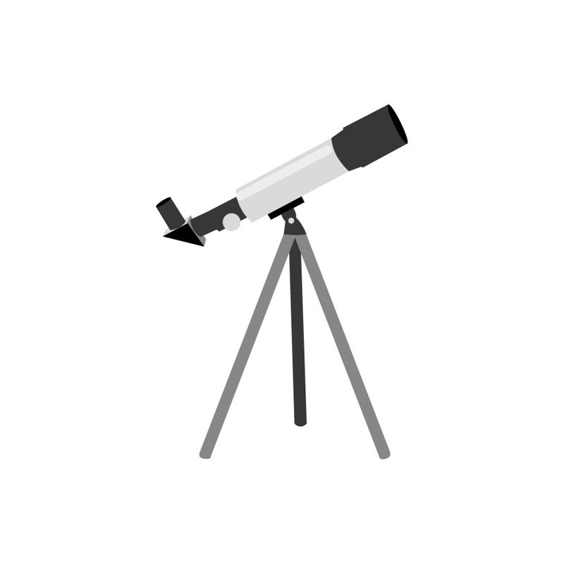 Телескоп плоский значок, образование и астрономия элемент - Features Image 1