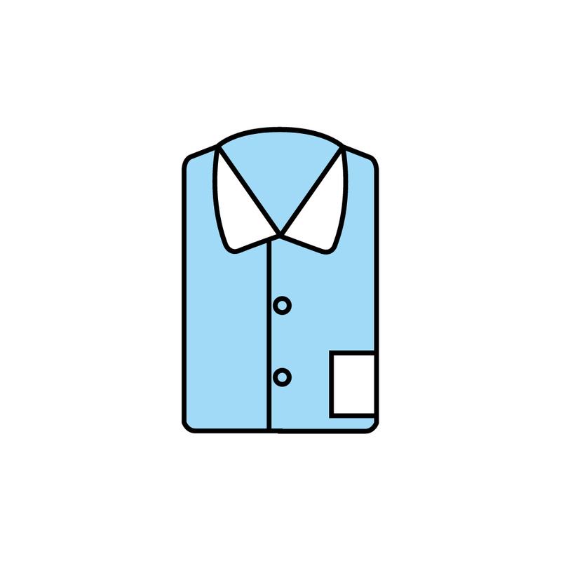 Elegant Thick Black Border Blue Shirt Design EPS Template - Features Image 1