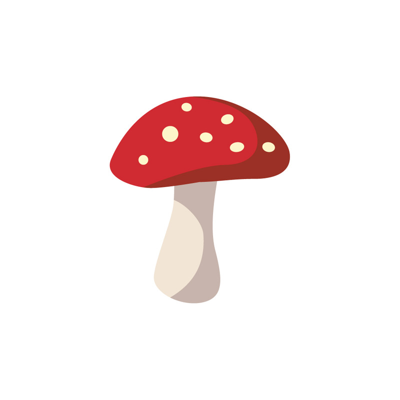 Cartoon Fly Agaric Mushroom Vector Illustration - Features Image 1