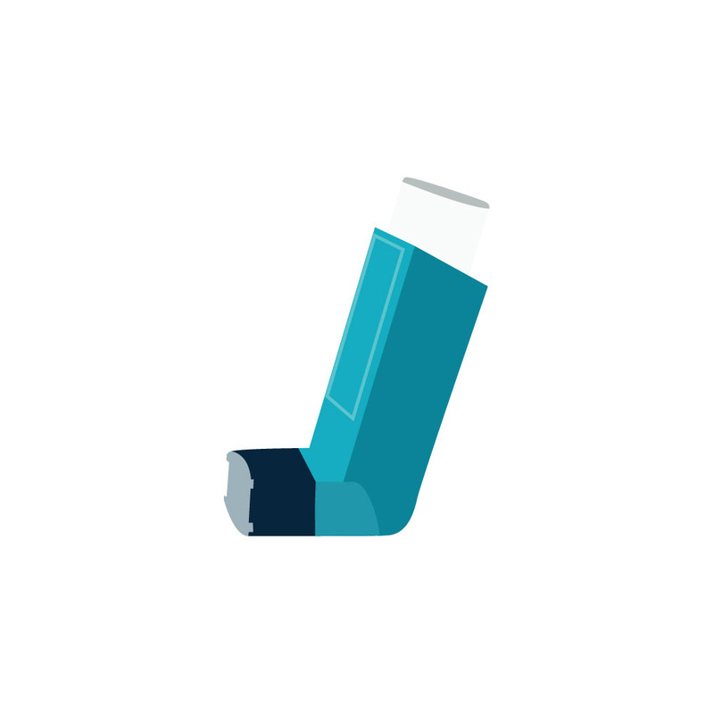 Realistic Medical Inhaler Icon Set for Web Design - Features Image 1