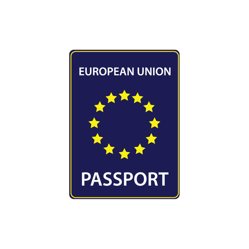 European Union Passport Cover Front Template Design - Features Image 1