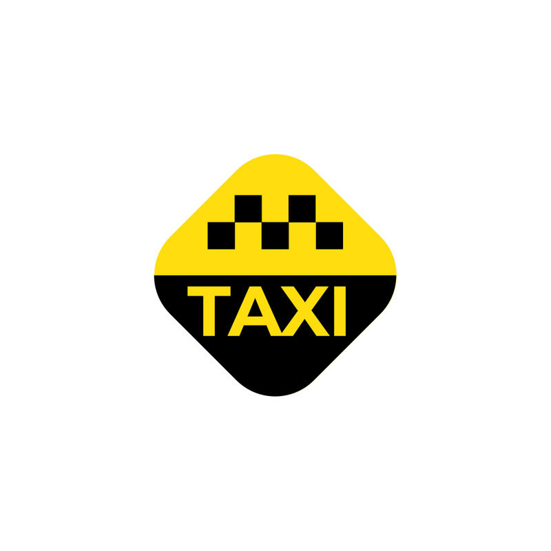 Modern Taxi Cab Sign Icon - Vector EPS for Transport Apps & Branding - Features Image 1