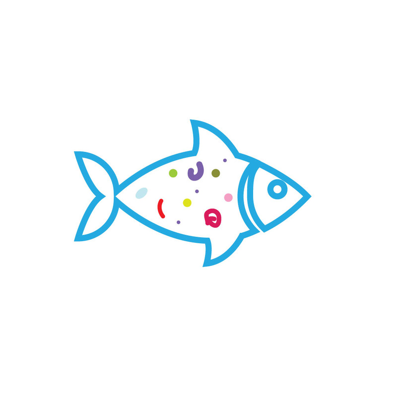 Microplastic Pollution Fish Vector Eco Icon - Features Image 1